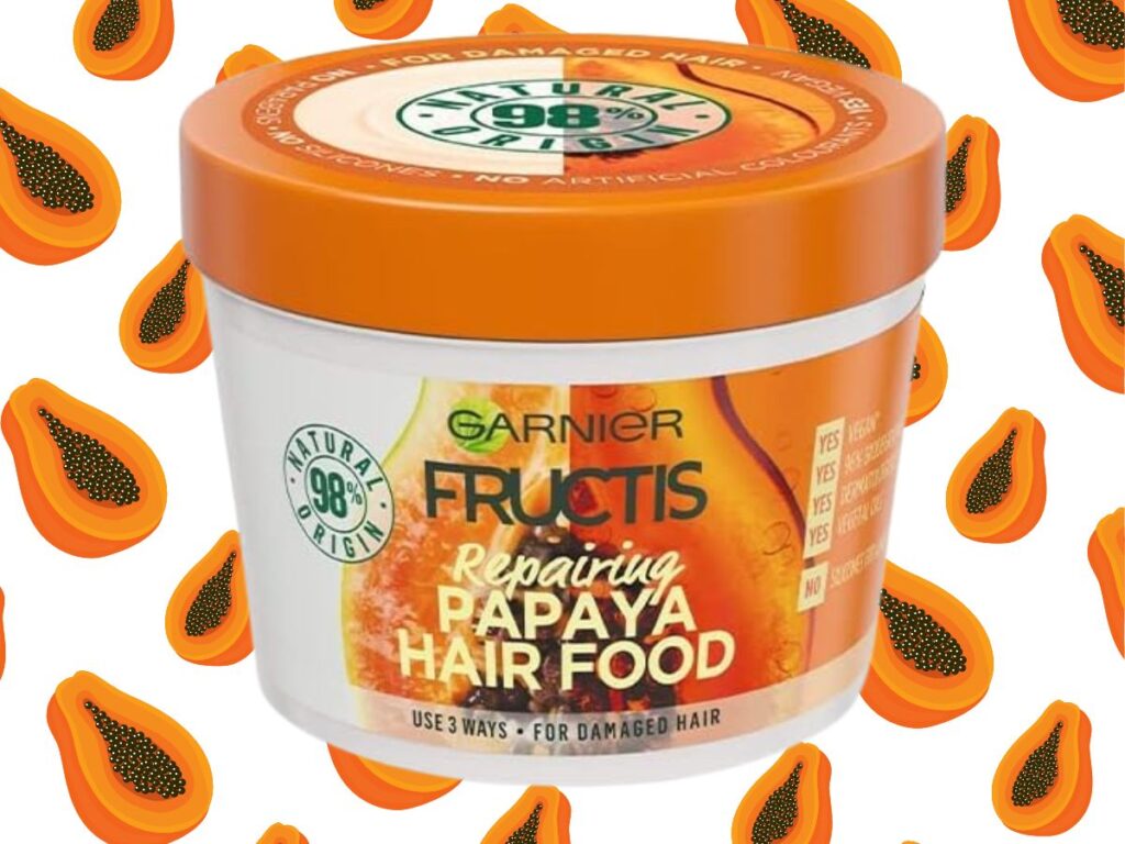 PAPAYA The Ultimate Garnier Fructis Hair Food's Hair Mask's Review x7